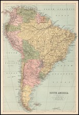 South America Map By T. Ellwood Zell