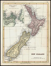 Australia & Oceania and New Zealand Map By Chapman  &  Hall