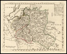 Europe, Poland and Baltic Countries Map By Noel Francois Bertrand