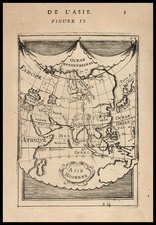 Asia and Asia Map By Alain Manesson Mallet