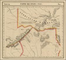 Texas and Plains Map By Philippe Marie Vandermaelen