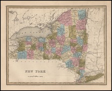 New York State Map By Thomas Gamaliel Bradford