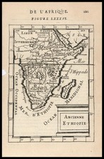 South Africa and East Africa Map By Alain Manesson Mallet