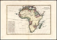 Africa and Africa Map By Rigobert Bonne