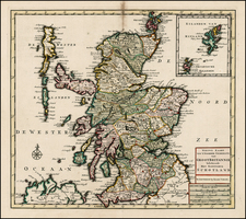 Scotland Map By Isaak Tirion