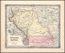 Plains and Rocky Mountains Map By Joseph Hutchins Colton