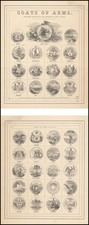 United States and Curiosities Map By Alvin Jewett Johnson  &  Ross C. Browning