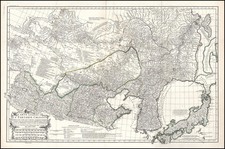 Asia, China, Japan, Korea and Central Asia & Caucasus Map By Jean-Baptiste Bourguignon d'Anville