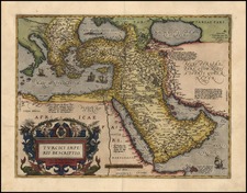 Ukraine, Turkey, Mediterranean, Central Asia & Caucasus, Middle East, Turkey & Asia Minor and Greece Map By Abraham Ortelius