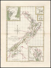 Australia & Oceania and New Zealand Map By Rigobert Bonne