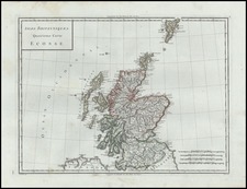 Scotland Map By Edme Mentelle