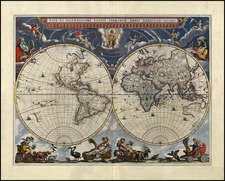 World and World Map By Willem Janszoon Blaeu