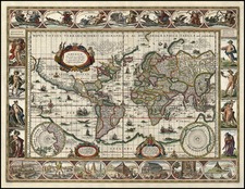 World and World Map By Willem Janszoon Blaeu