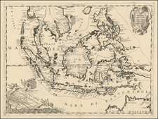 Southeast Asia and Philippines Map By Vincenzo Maria Coronelli