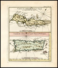 Caribbean Map By Jacques Nicolas Bellin