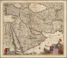 Europe, Asia, Central Asia & Caucasus, Middle East and Balearic Islands Map By Frederick De Wit