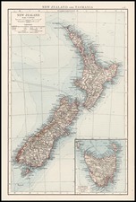 Australia & Oceania, Australia and New Zealand Map By Anonymous