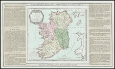 Ireland Map By Louis Brion de la Tour