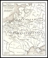 Europe, Poland, Russia and Baltic Countries Map By Leonard Chodzko