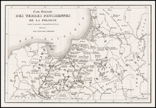 Europe and Poland Map By Aleksander Zakrzeski / Leonard Chodzko