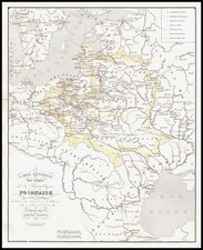 Europe, Poland, Russia and Baltic Countries Map By Leonard Chodzko