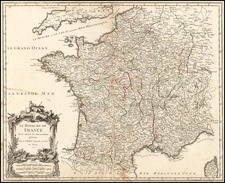 Europe and France Map By Gilles Robert de Vaugondy