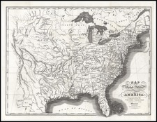 Antique Map of Louisiana by John Melish - 1820 by Blue Monocle