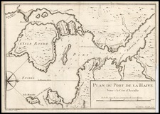 Canada Map By Jacques Nicolas Bellin