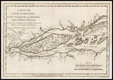 Canada Map By Jacques Nicolas Bellin