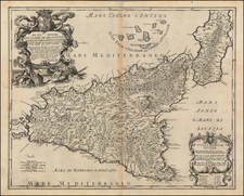 Italy and Balearic Islands Map By Giacomo Giovanni Rossi - Giacomo Cantelli da Vignola