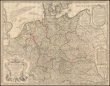 Europe, Netherlands, Poland, Baltic Countries and Germany Map By Guillaume De L'Isle