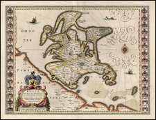 Europe and Netherlands Map By Willem Janszoon Blaeu