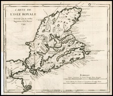 Canada Map By Jacques Nicolas Bellin