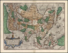 Asia, Asia, Australia & Oceania and Oceania Map By Abraham Ortelius