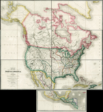 United States, Alaska, North America, Central America and Canada Map By James Wyld