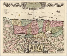 Asia and Holy Land Map By Nicolaes Visscher I
