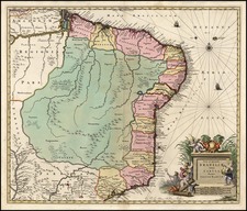 South America Map By Willem Janszoon Blaeu