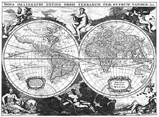 World and World Map By Pieter van der Aa