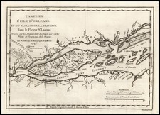 Canada Map By Jacques Nicolas Bellin