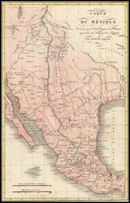 Texas, Southwest, Rocky Mountains and Mexico Map By Ambroise Tardieu