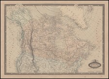 Alaska and Canada Map By F.A. Garnier