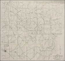 California Map By Yosemite National Park Commission