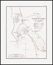 San Diego Map By Eugene Duflot De Mofras