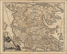 Balkans, Turkey and Greece Map By Giacomo Giovanni Rossi - Giacomo Cantelli da Vignola