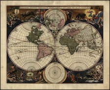 World and World Map By Nicolaes Visscher I