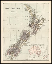 Australia & Oceania and New Zealand Map By Alexander MacKenzie