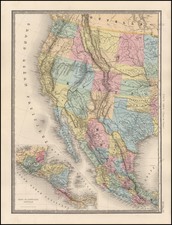 Texas, Plains, Southwest, Rocky Mountains and California Map By J. Andriveau-Goujon