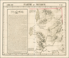 Southwest, Rocky Mountains, Colorado and Utah Map By Philippe Marie Vandermaelen