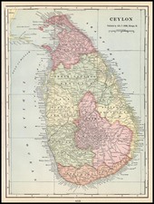 Asia and India Map By George F. Cram