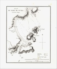 Alaska and Canada Map By Eugene Duflot De Mofras